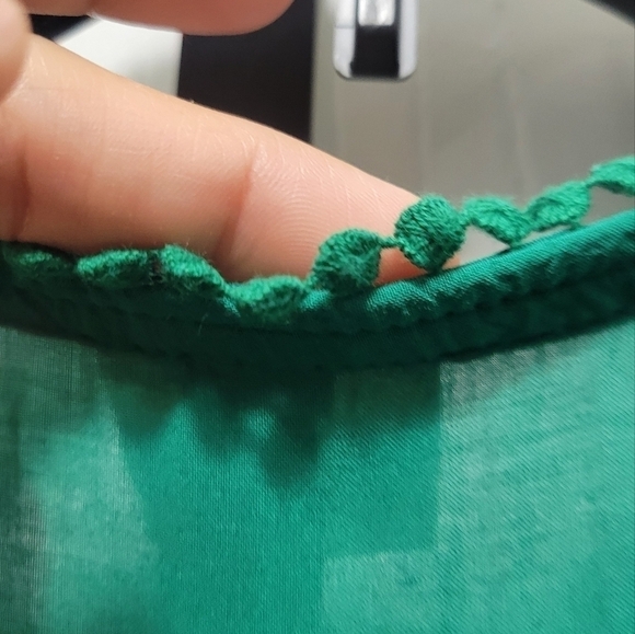 Knox Rose Green Summer Dress Size M V-Neck Knee Length - Picture 10 of 10